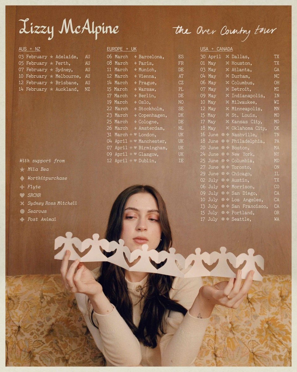 Lizzy McAlpine The Over Country Tour