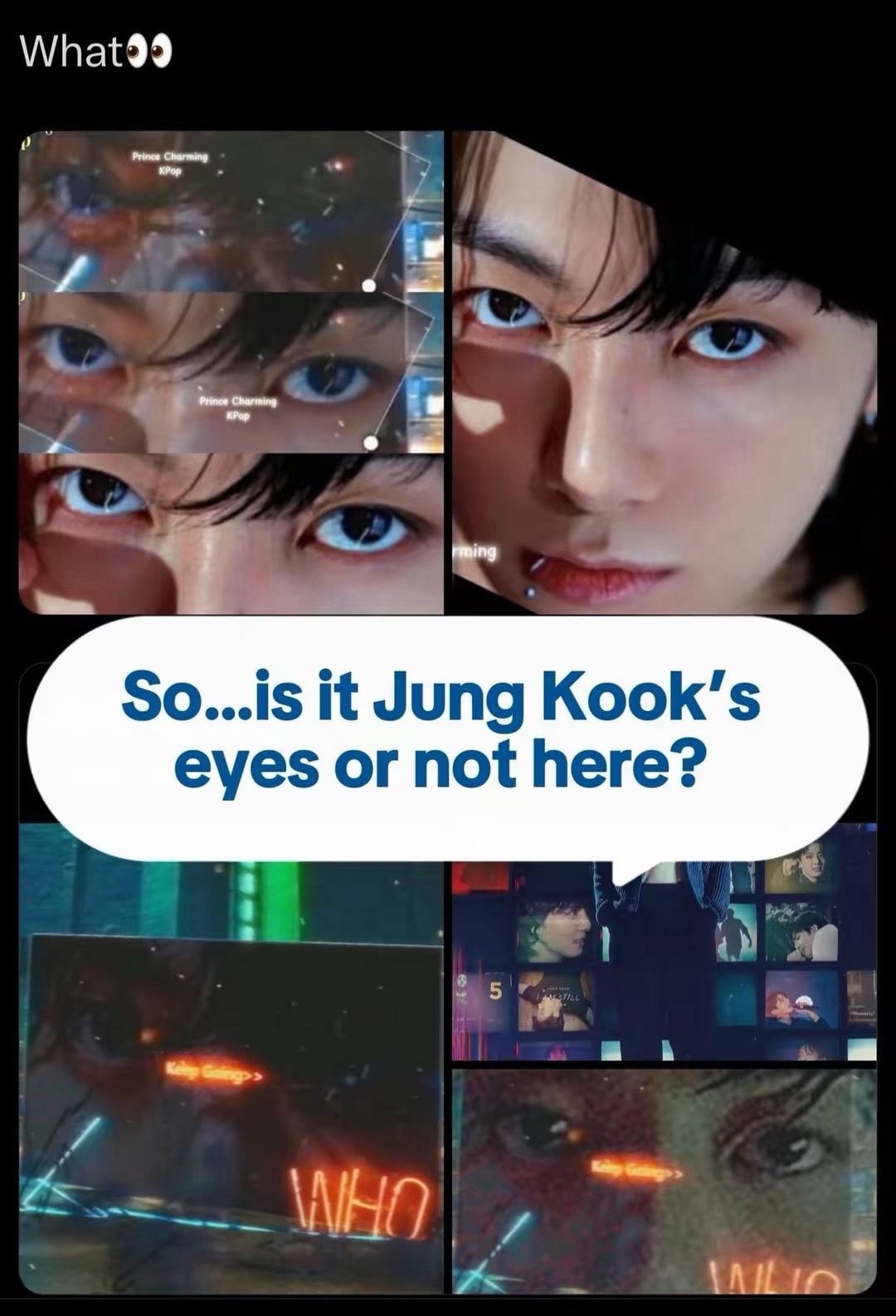 Jung Kook eye speculation