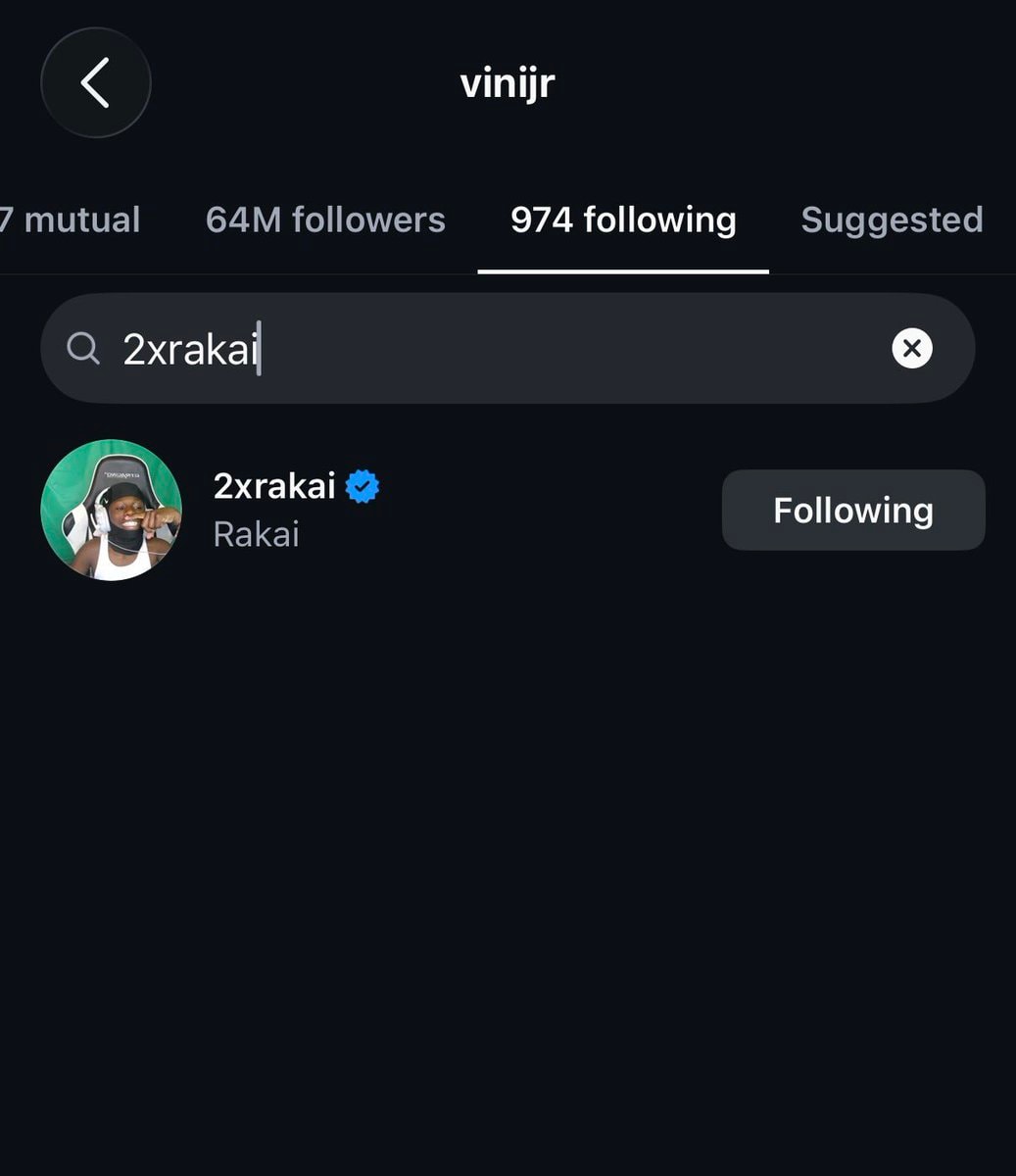 Vinicius Jr follows Rakai (photo 2 of 2)
