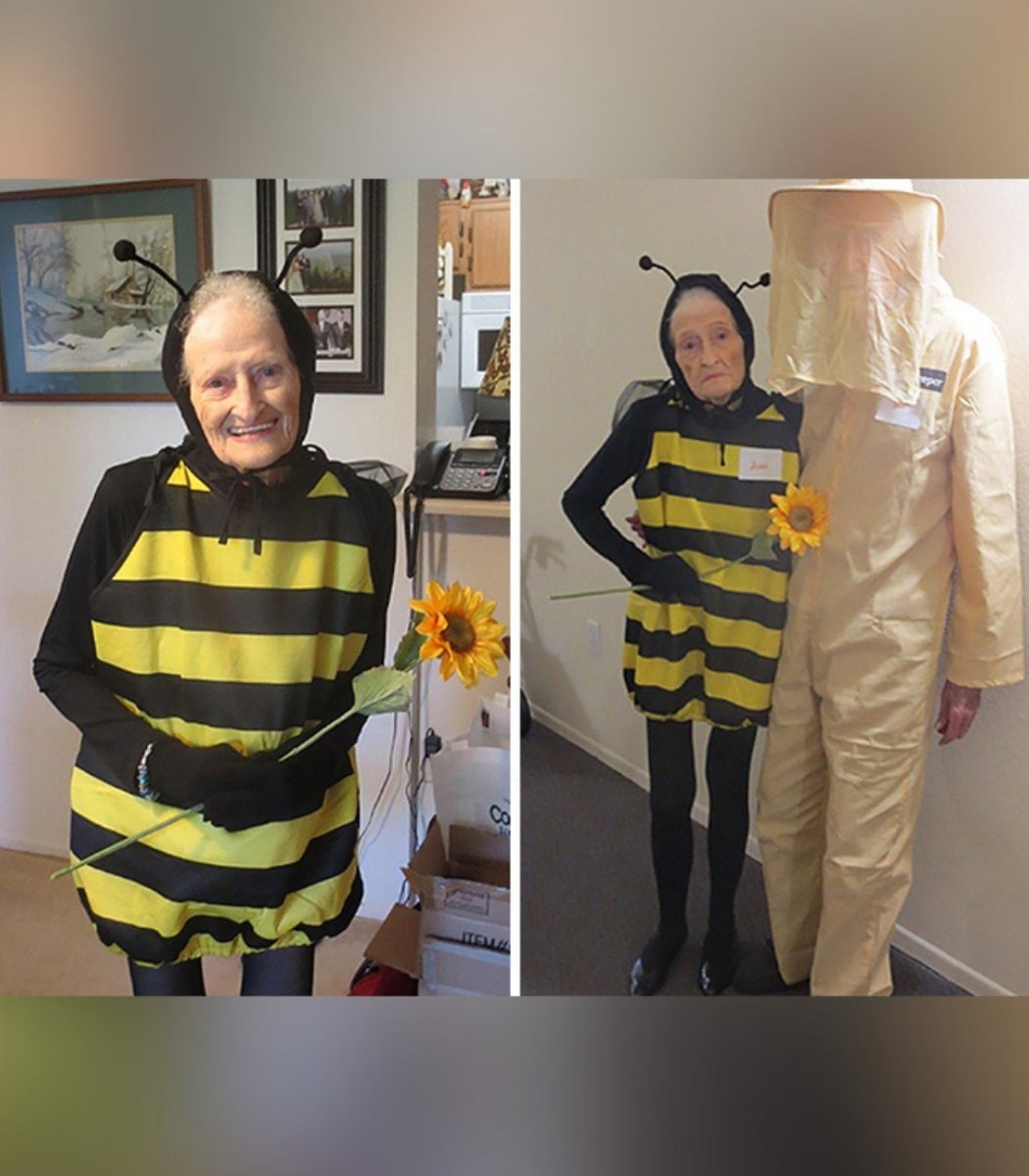 Elderly couple viral Halloween costume review