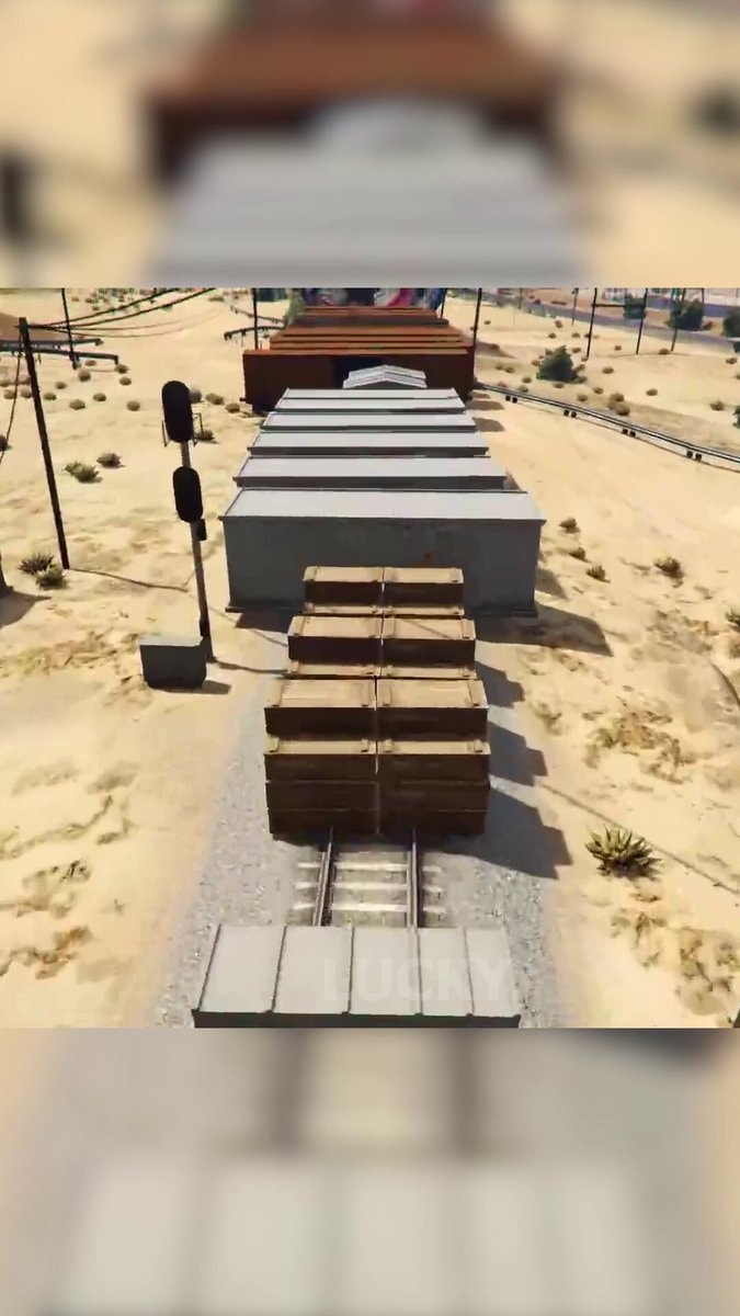 GTA 5 train stop attempt