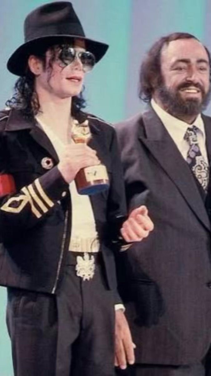 Michael Jackson and Luciano Pavarotti Telegatti