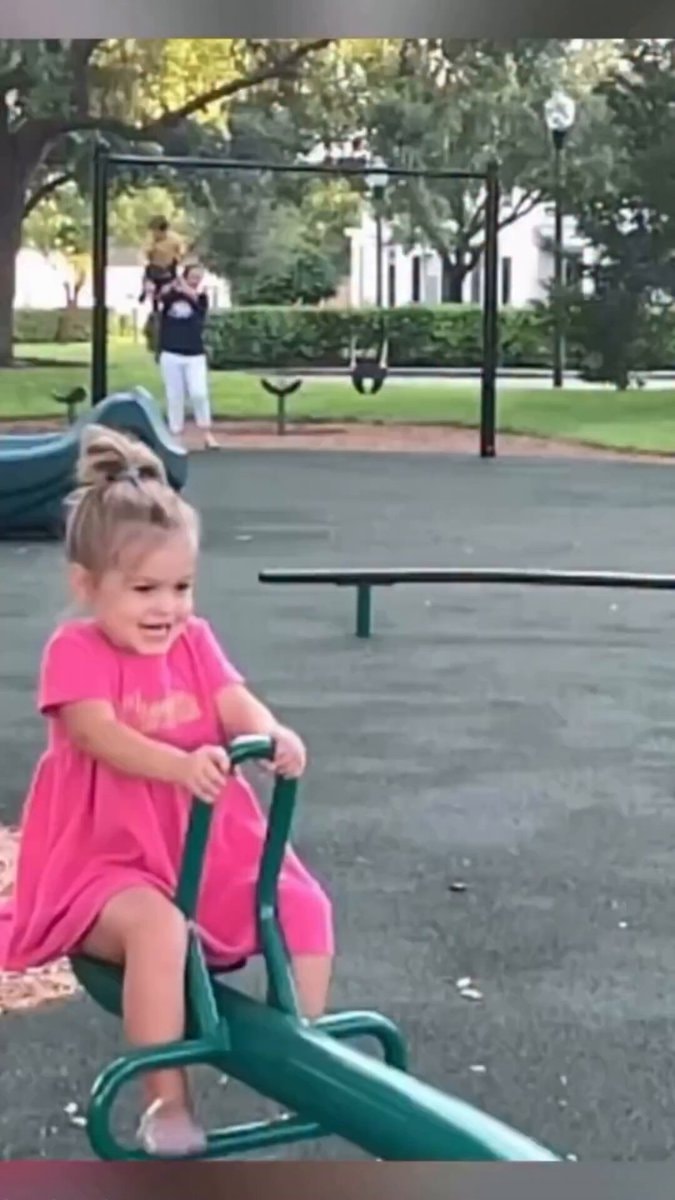 amazing playground seesaw moment