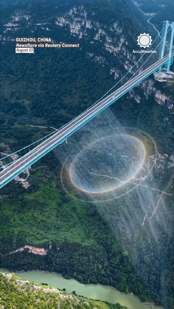full-circle rainbow world's highest bridge