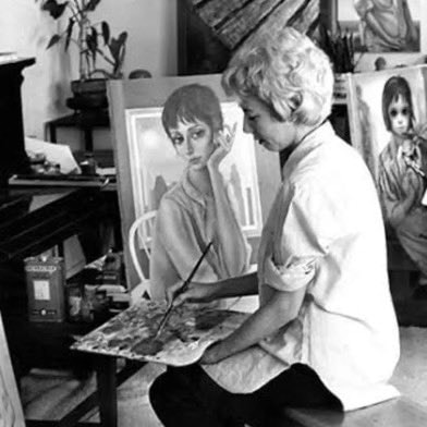 Margaret Keane courtroom painting (photo 1 of 2)