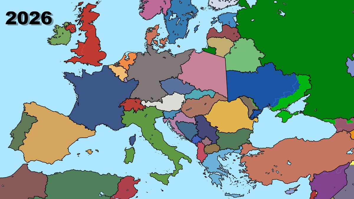 Europe map 1976 (photo 2 of 2)