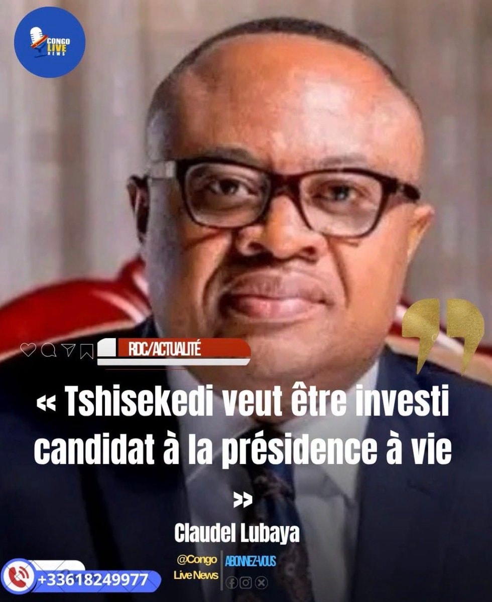 Claudel Lubaya critiques Tshisekedi address
