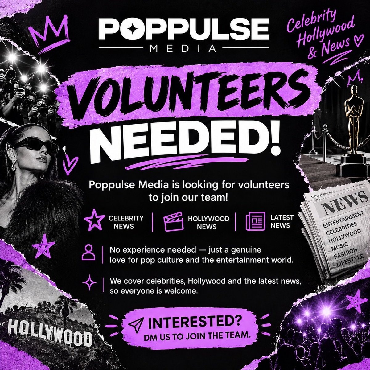 Poppulse Media volunteer recruitment