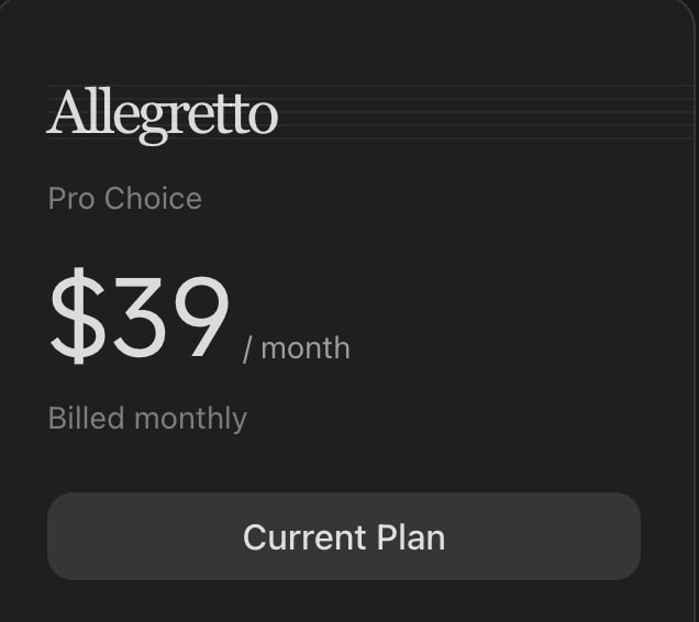 Kimi Code Pro Choice plan $39