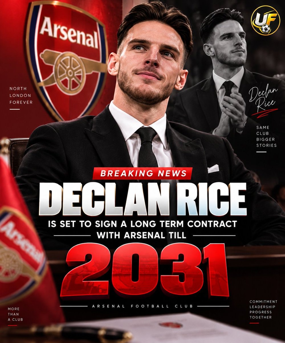 Declan Rice Arsenal contract 2031