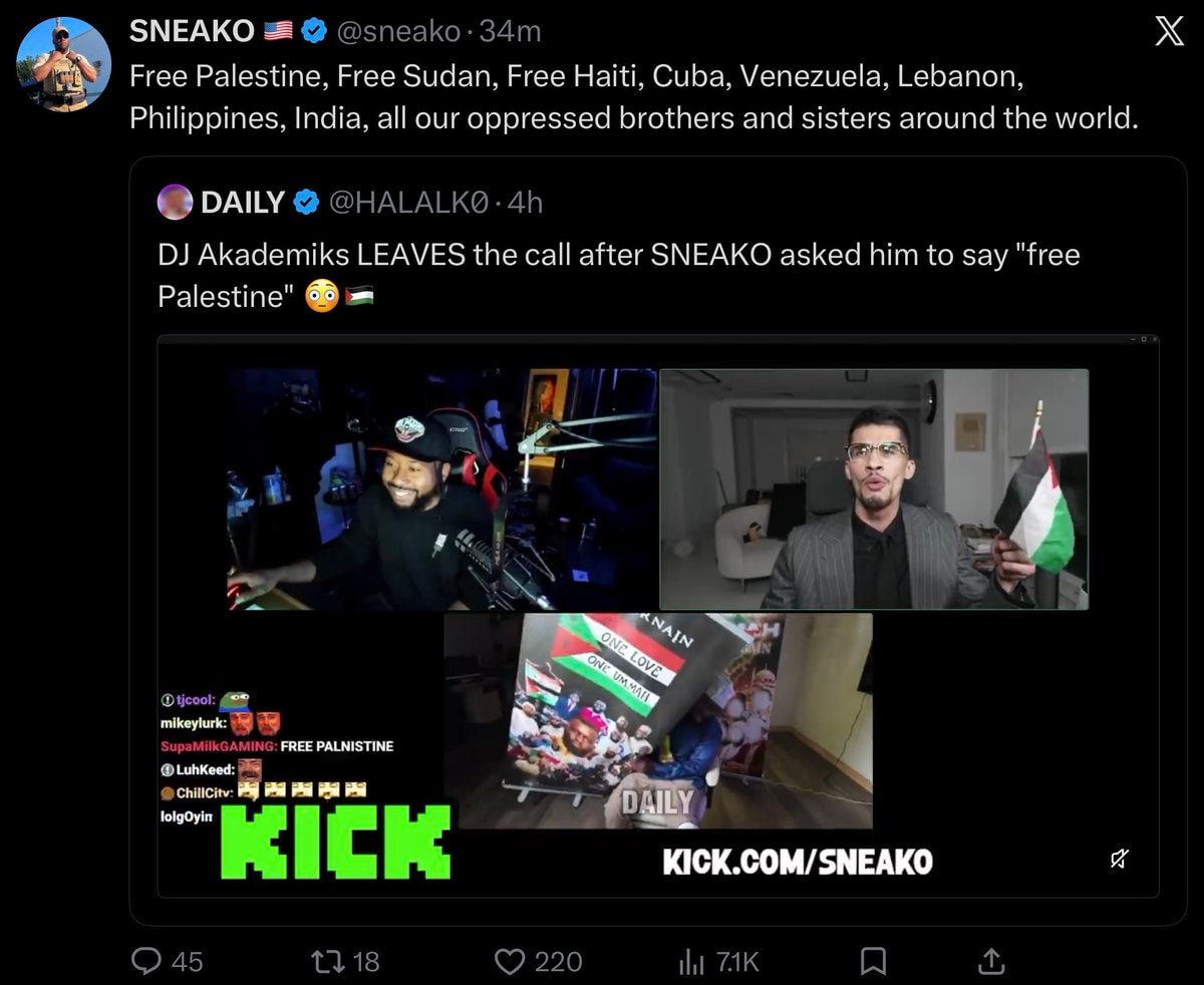 Sneako and Akademiks split screen Sneako and Akademiks split screen