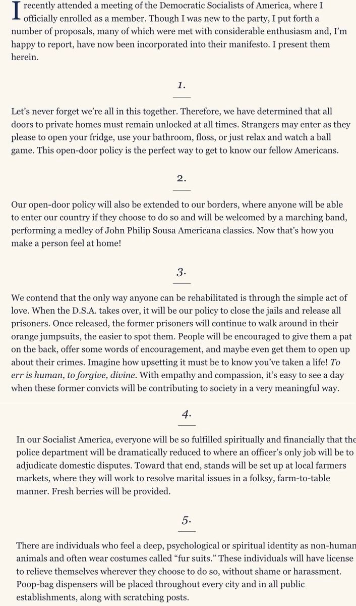 Larry David DSA satire in Air Mail (photo 2 of 3) Larry David DSA satire in Air Mail (photo 2 of 3)