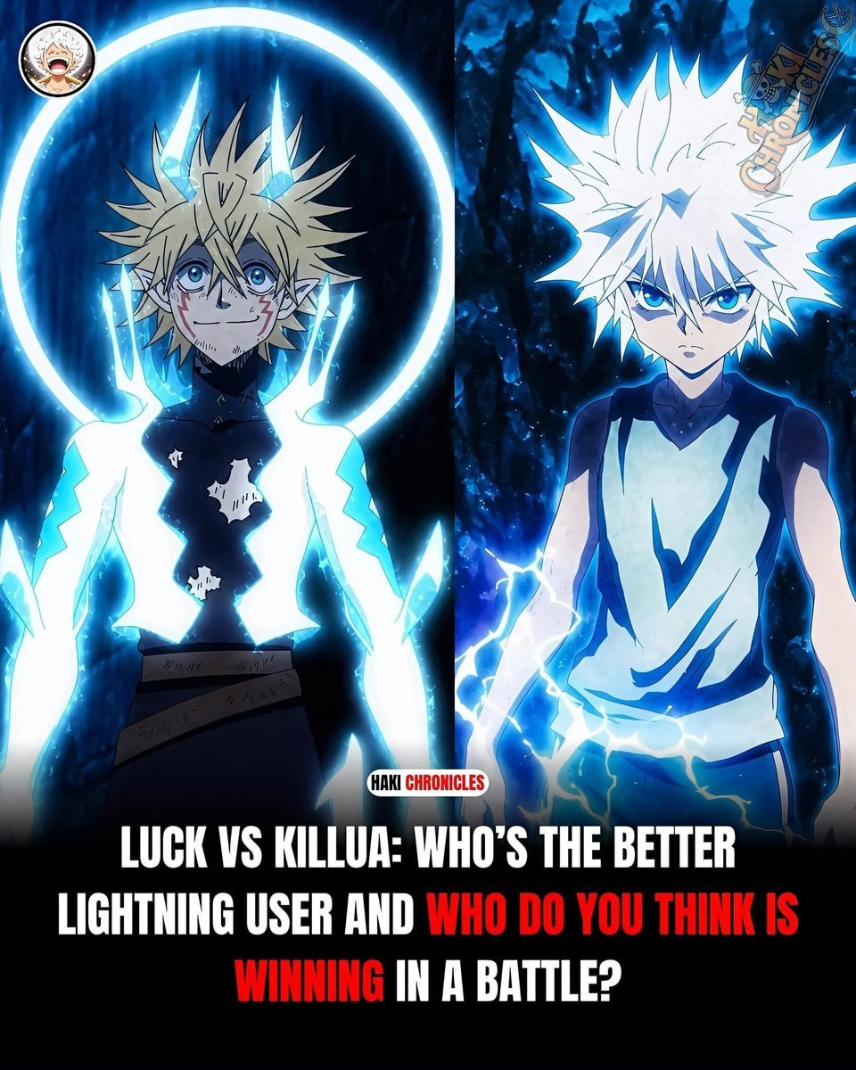 Luck vs Killua lightning battle