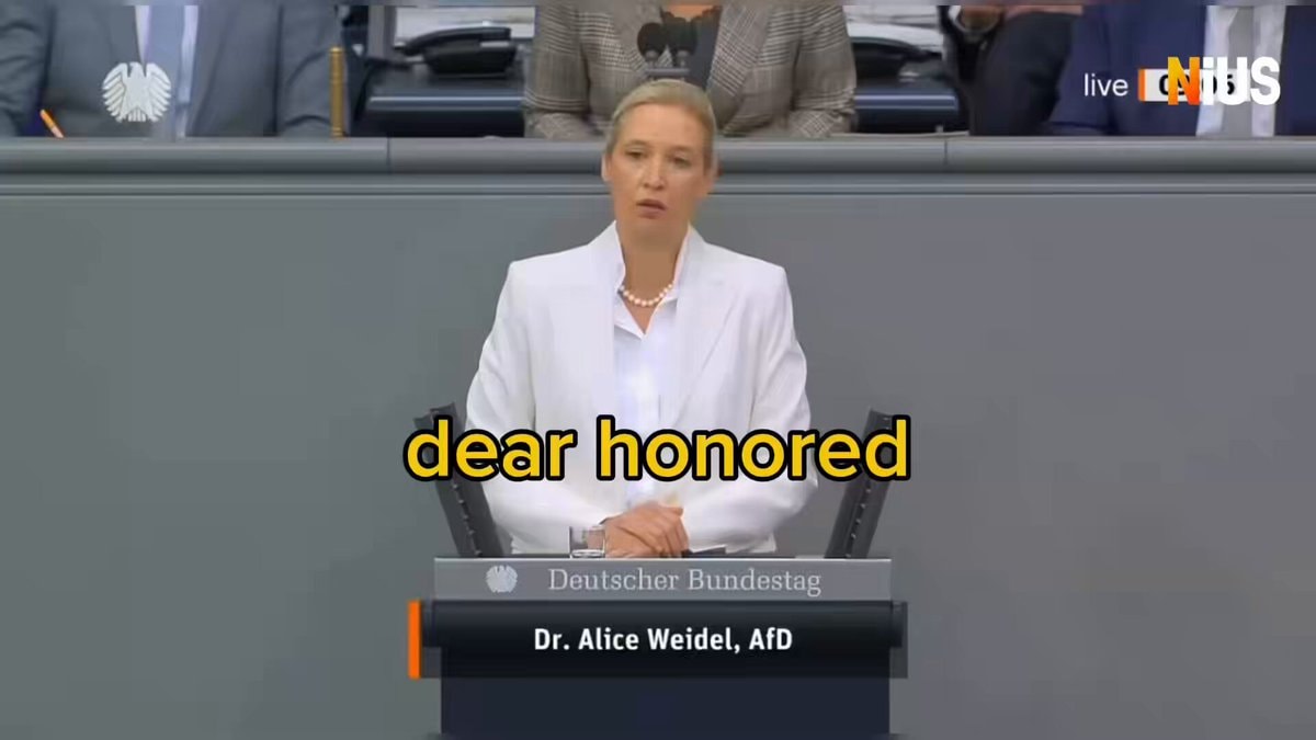 Alice Weidel speaks at the Bundestag