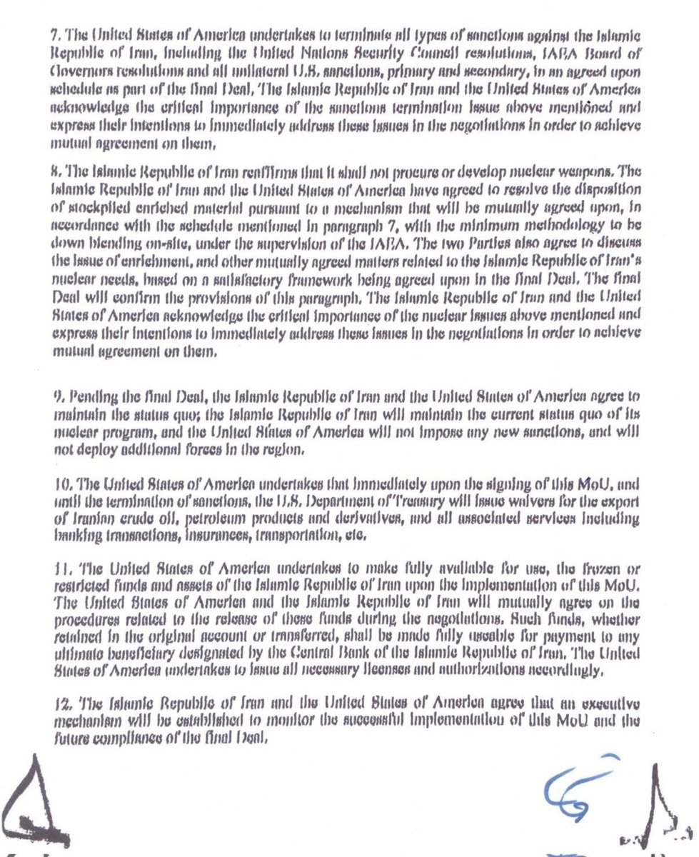 Iran-US Memorandum of Understanding signed (photo 2 of 3)
