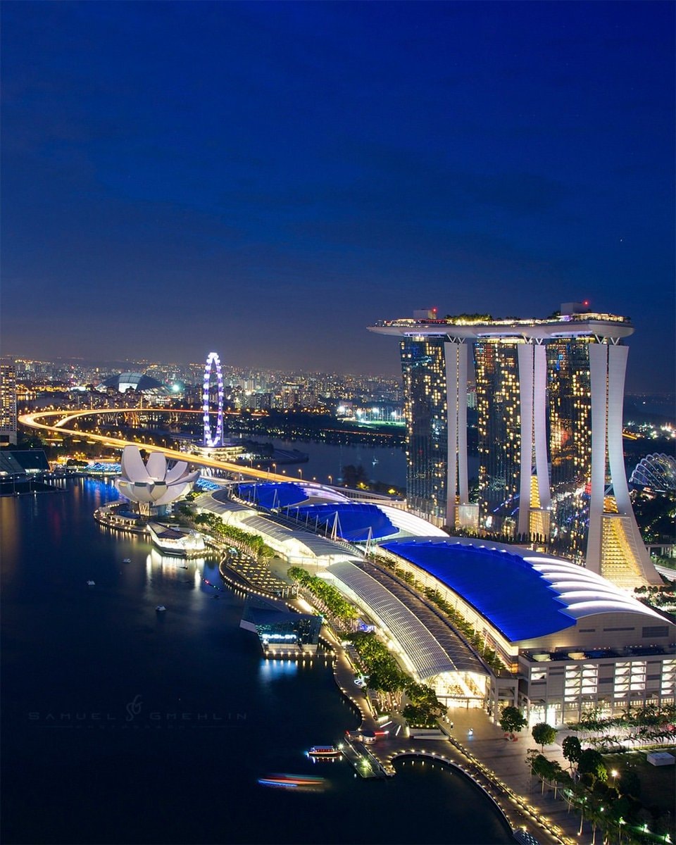 Singapore Marina Bay Sands night