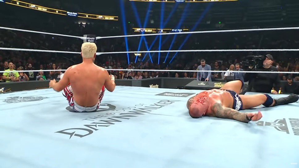 Randy Orton busted open