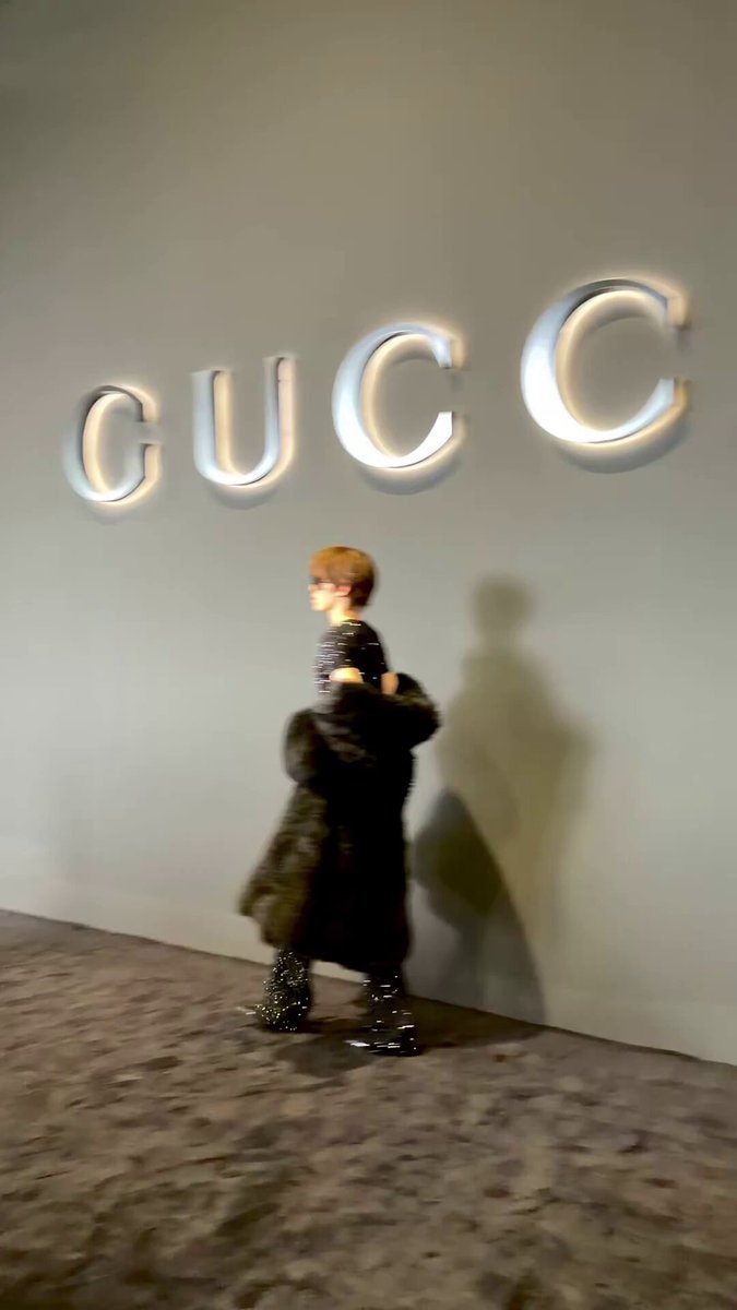 PP Krit at Gucci fashion show PP Krit at Gucci fashion show