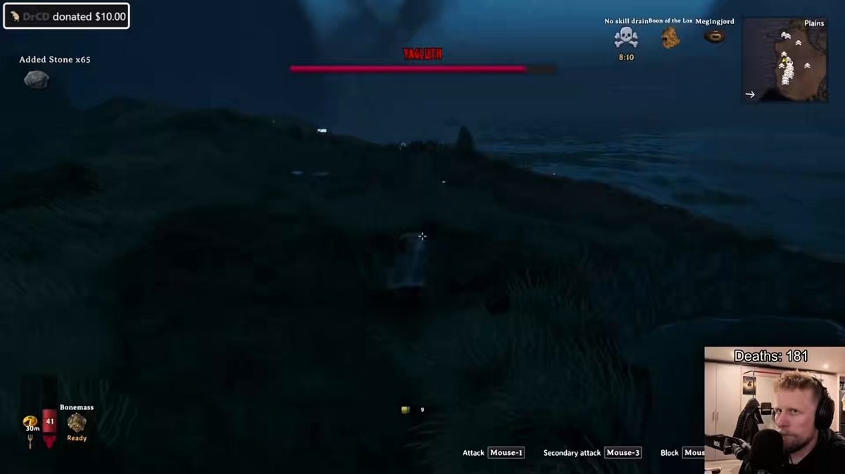 Quin69 Valheim rage quit