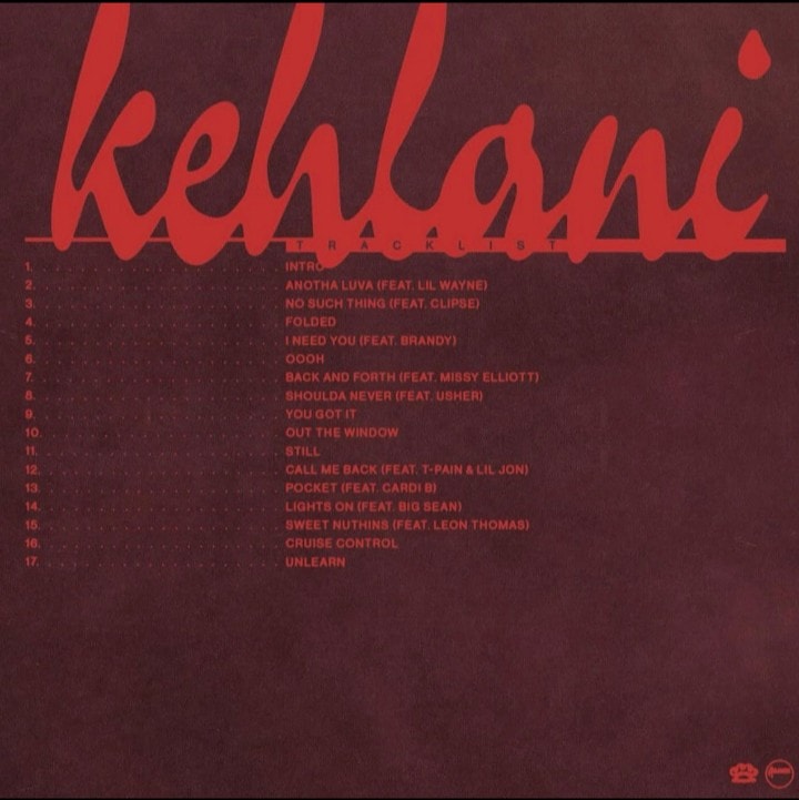 Khelani revealing her album tracklist photos (photo 2 of 2)