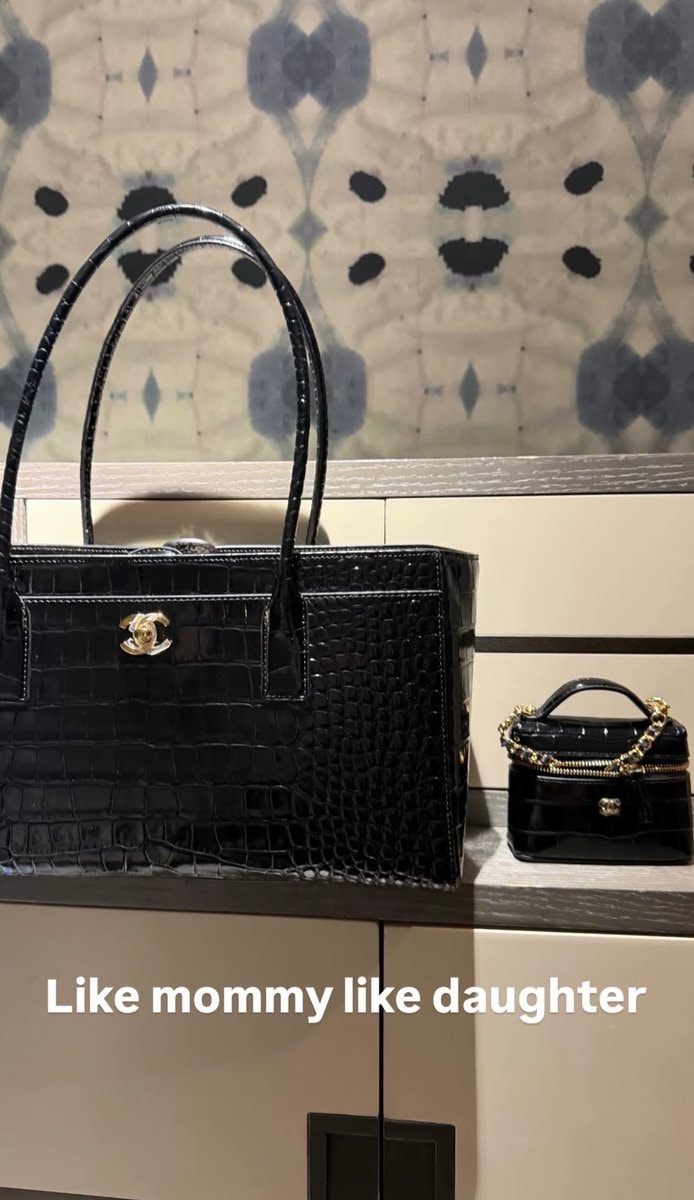 Latto and daughter matching Chanel bags 🖤