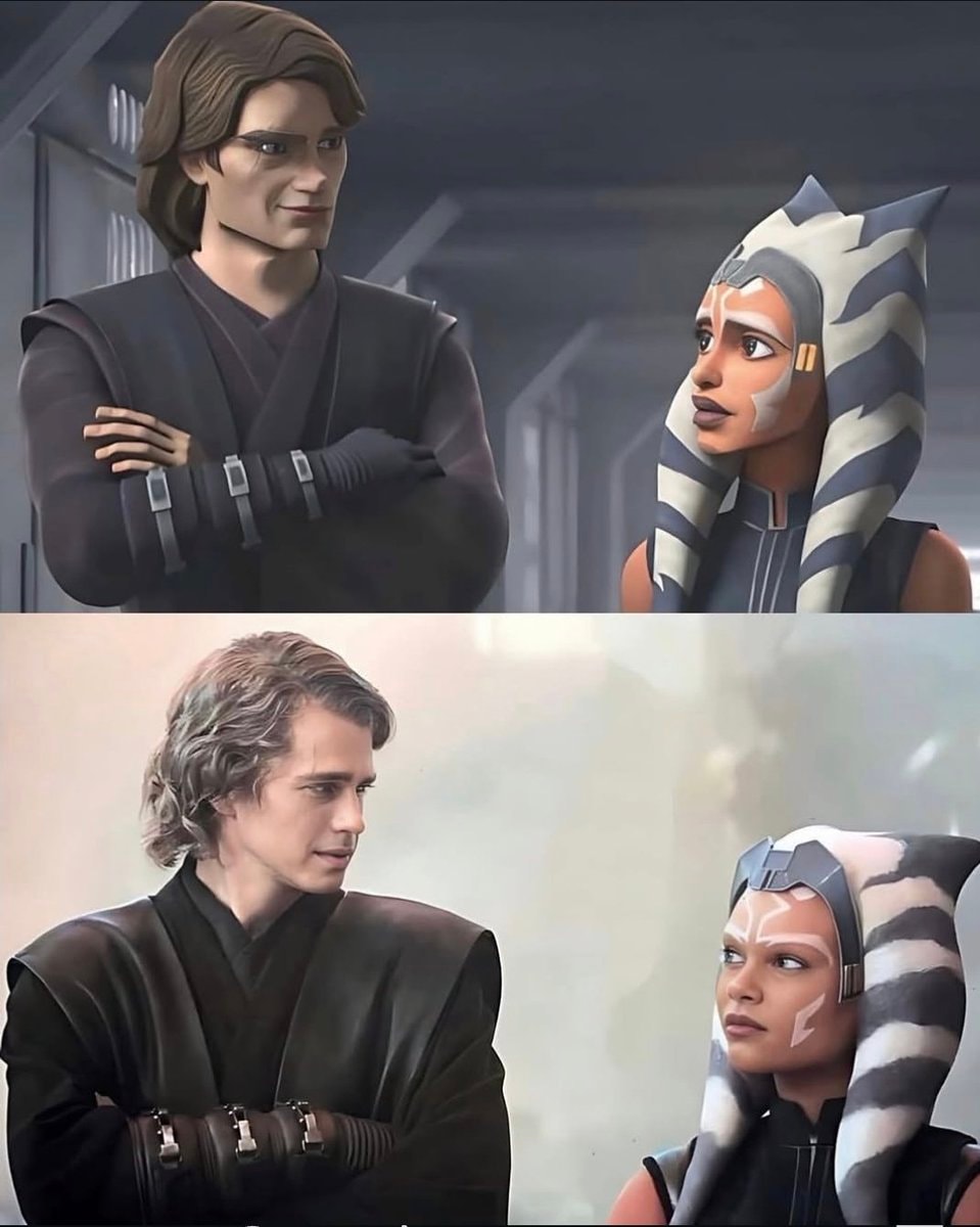 Anakin Skywalker and Ahsoka Tano duo
