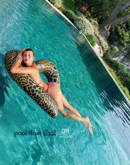 Zara Larsson pool pose (photo 2 of 2)