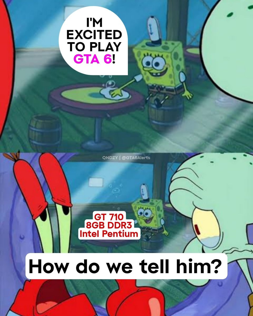 Spongebob Squarepants GTA 6 meme