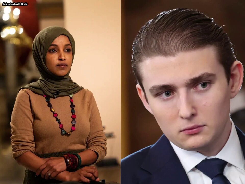 Ilhan Omar raid vs Barron FBI surveillance Ilhan Omar raid vs Barron FBI surveillance