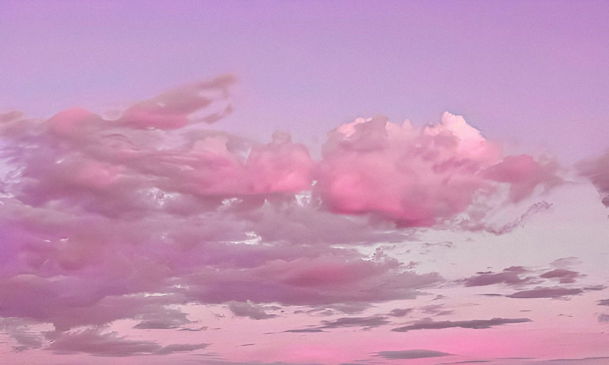 Watercolor Skies Pink Purple Clouds (photo 3 of 4)