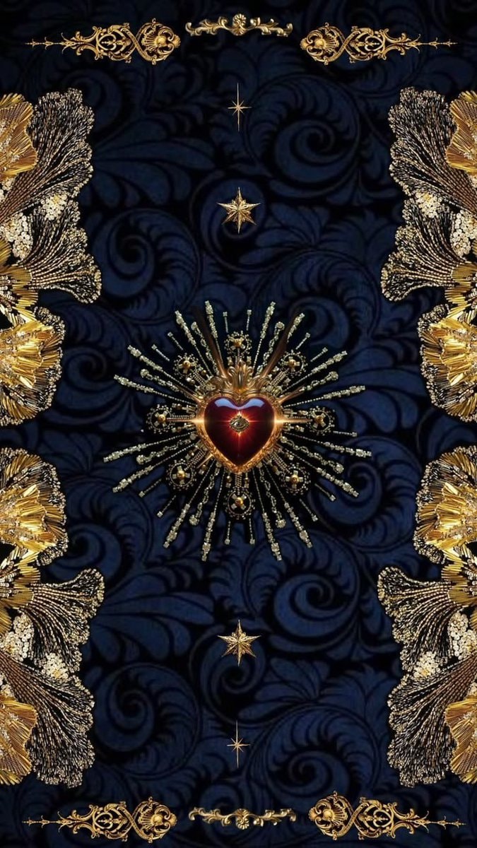 Sacred heart embroidery on velvet (photo 3 of 4)