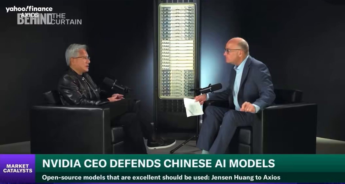 Jensen Huang defends Chinese AI models