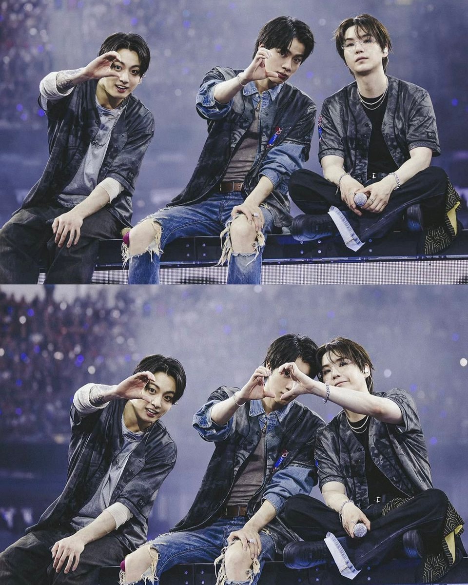 Yoongi heart hands photo