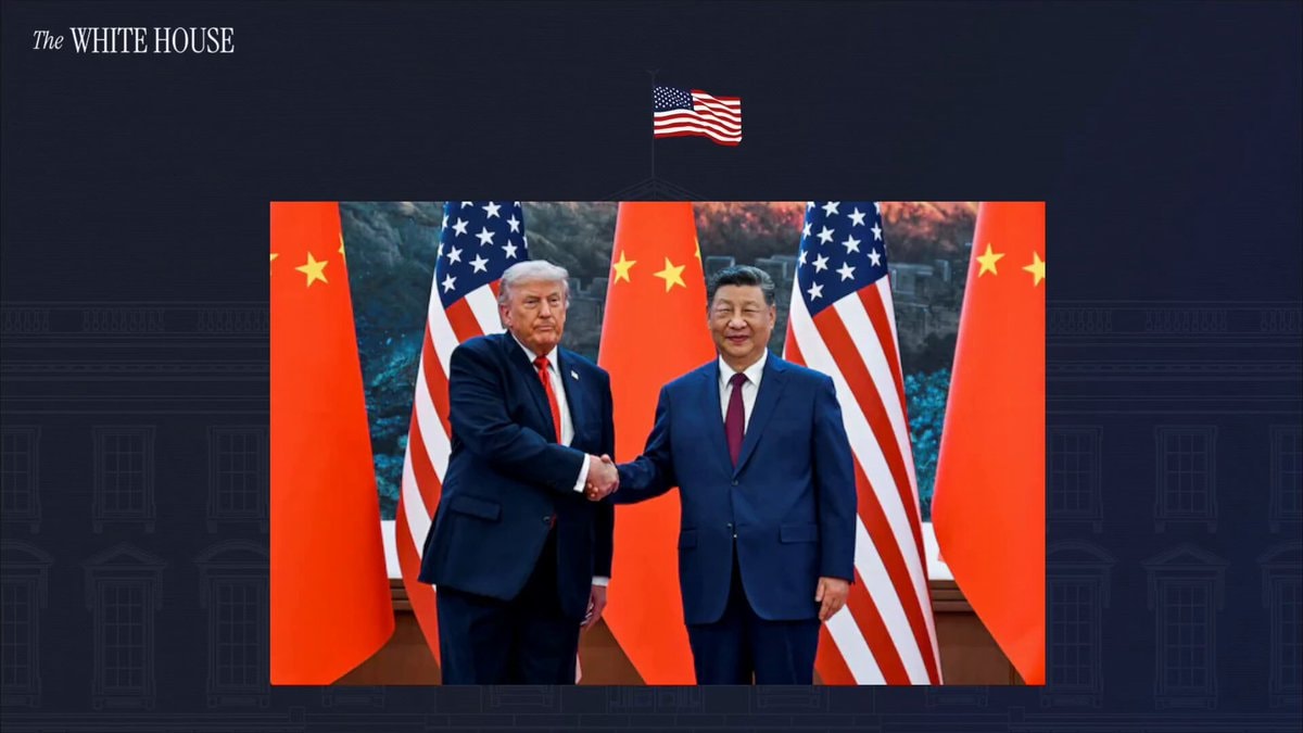 Trump Xi handshake White House