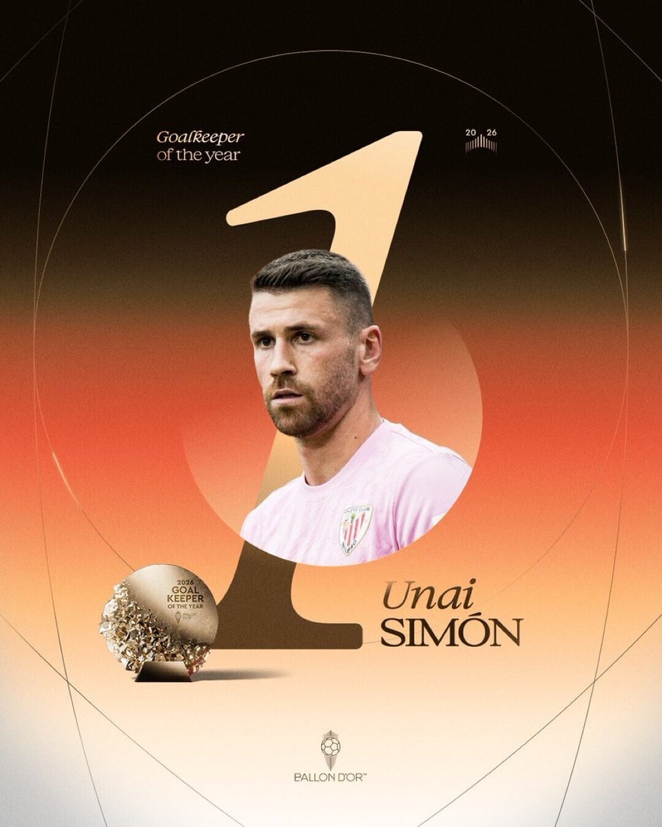 Unai Simón world's top goalkeeper