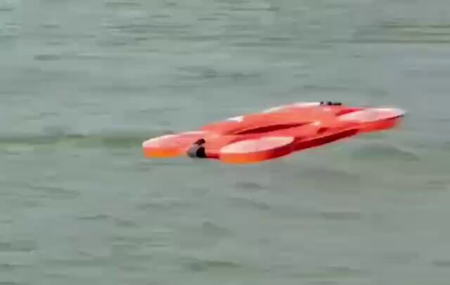 China flying AI lifebuoy drone