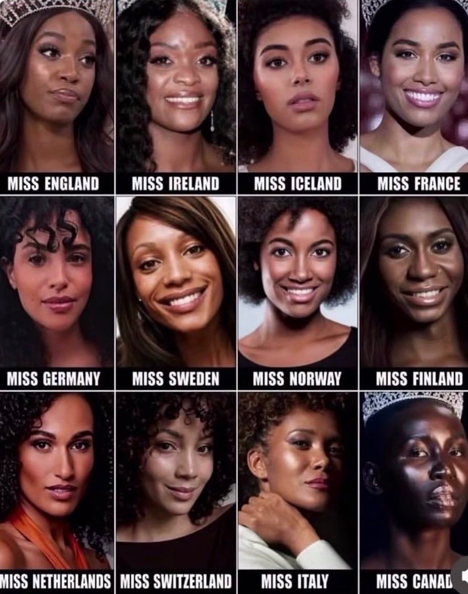 Beauty pageant winners grid
