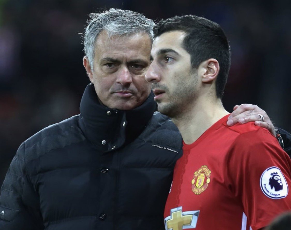 Henrikh Mkhitaryan Jose Mourinho Manchester United