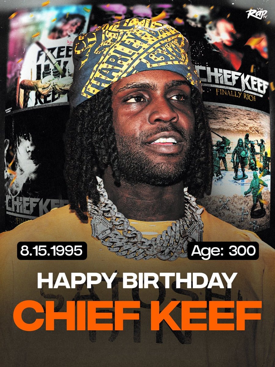 Chief Keef Happy Birthday graphic