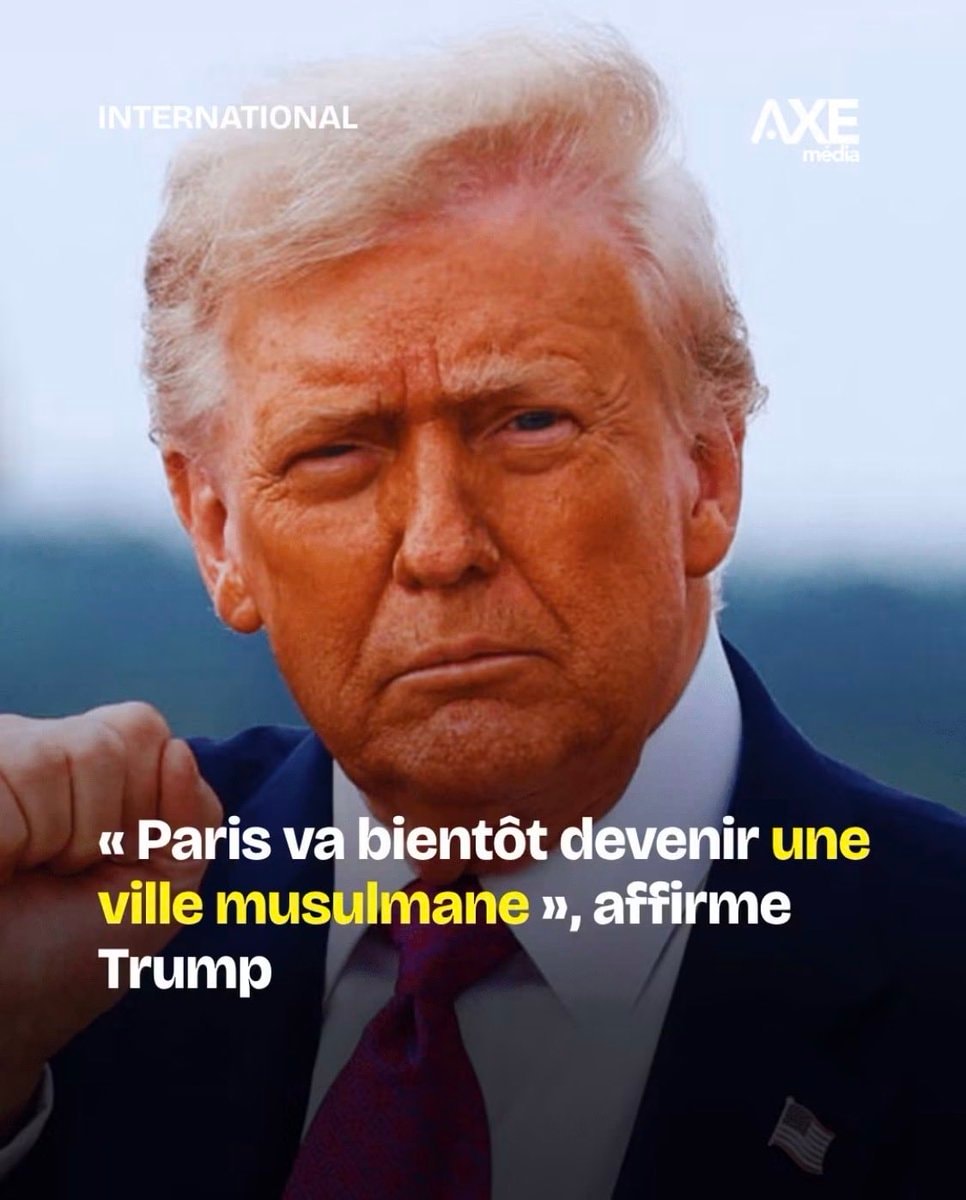 Trump says Paris will become a Muslim city