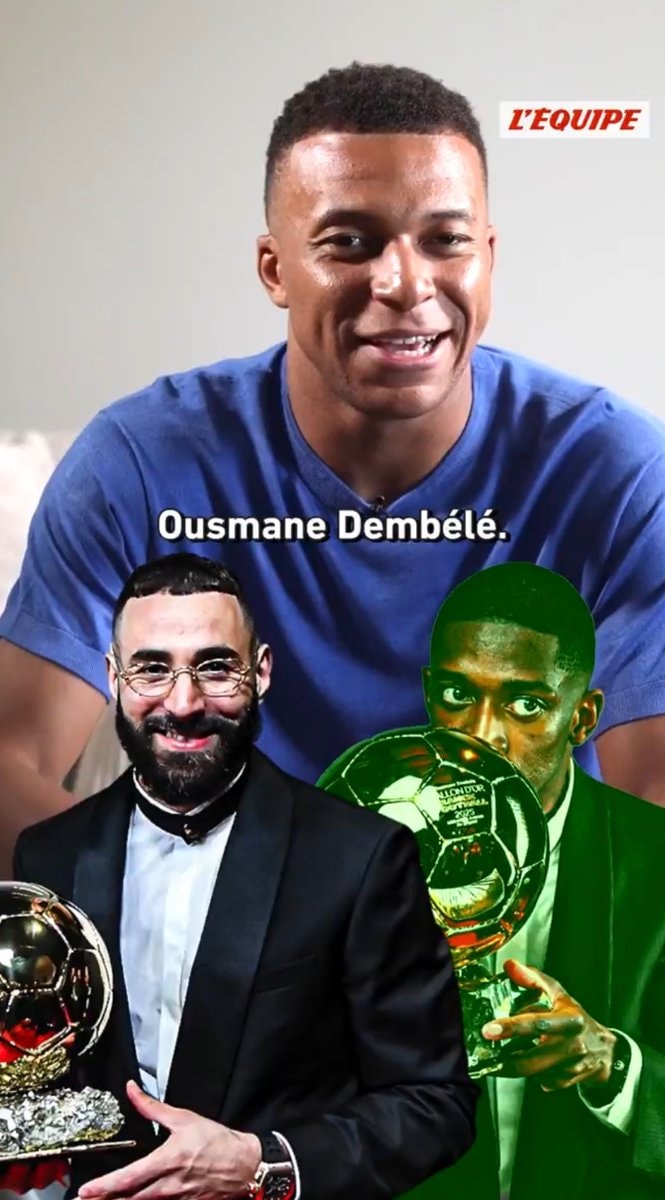 Kylian Mbappé picks Ballon d'Or winner Kylian Mbappé picks Ballon d'Or winner