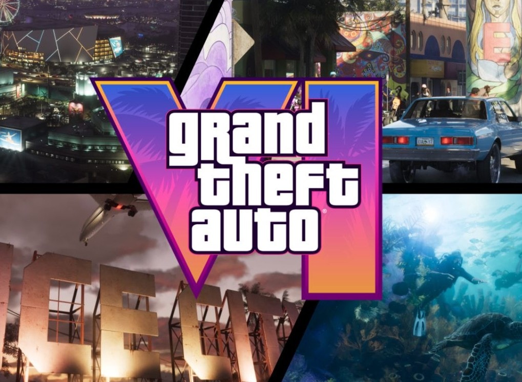 Grand Theft Auto VI logo collage
