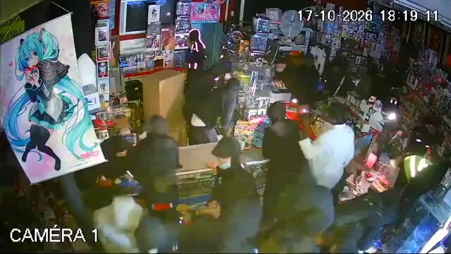 French anime shop owner releases riot footage
