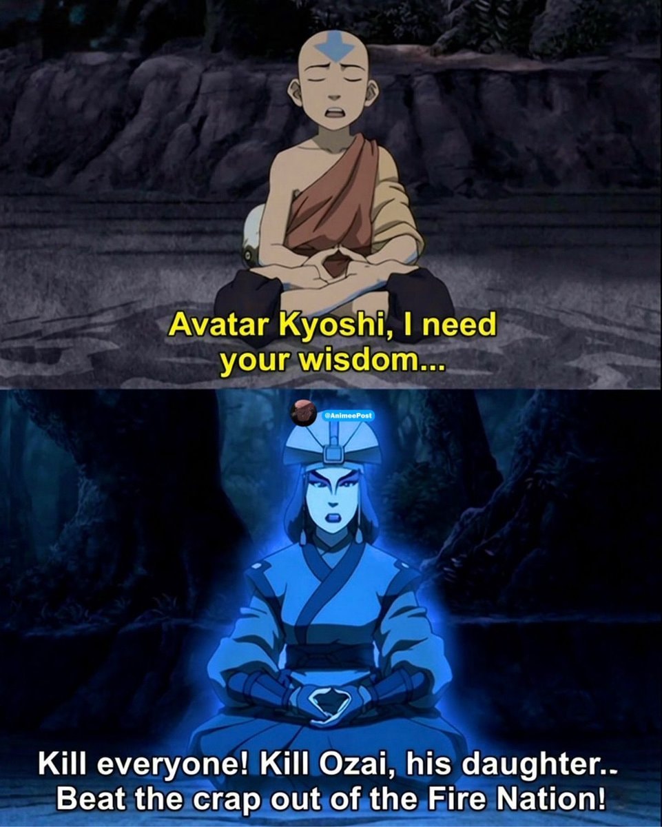 Avatar Kyoshi wisdom Aang