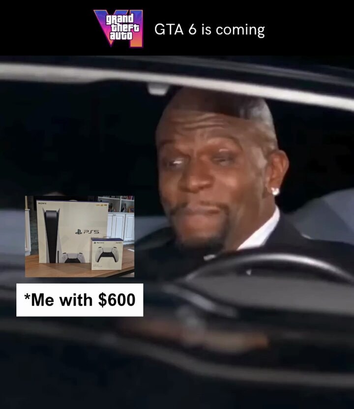 GTA 6 PS5 spending meme