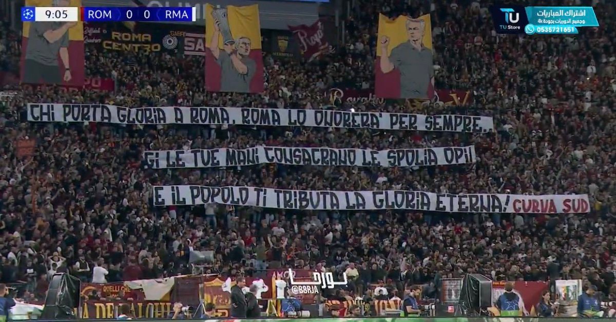 José Mourinho mosaics Roma Real Madrid