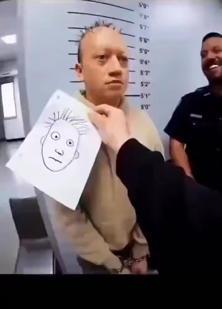 mugshot drawing gag