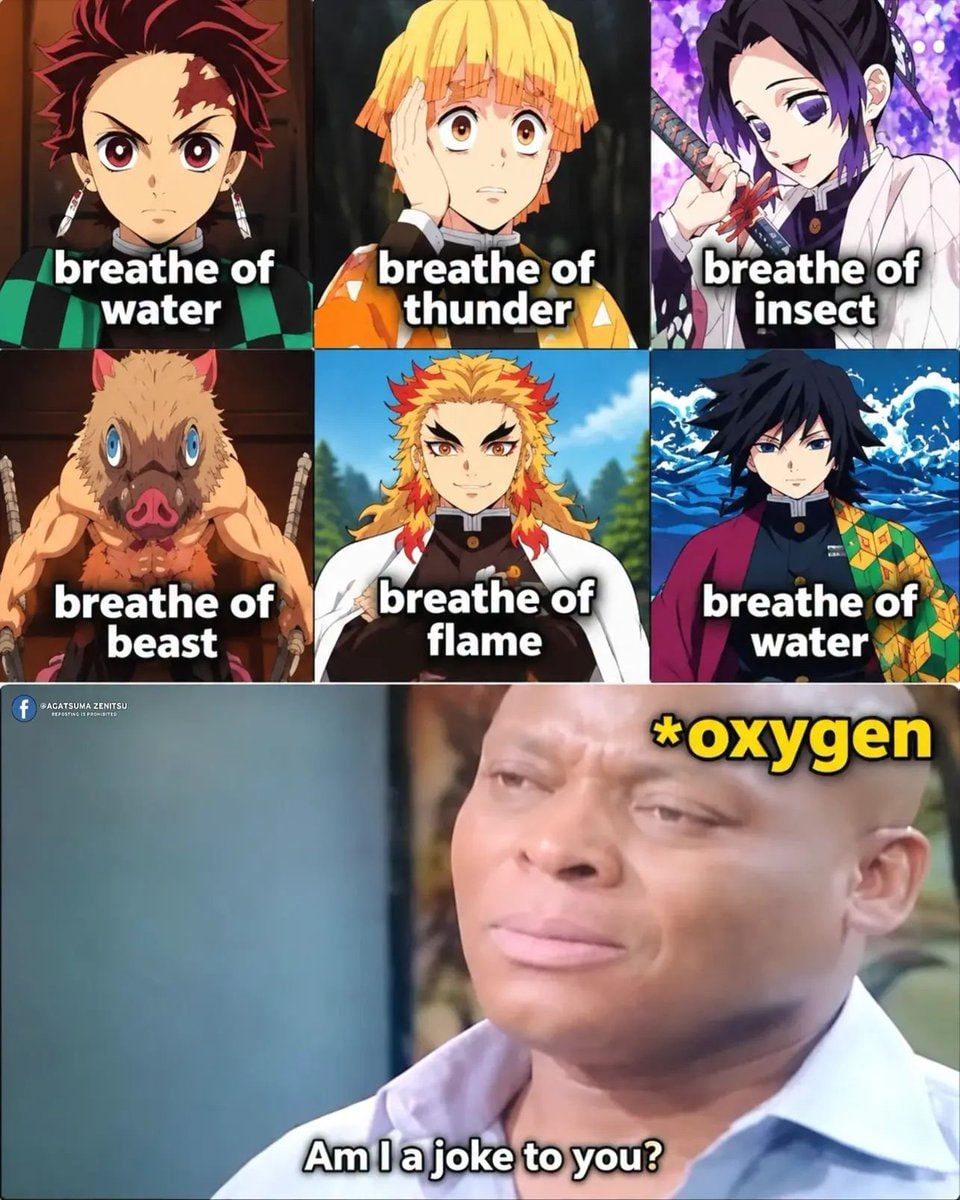 Demon Slayer breath styles meme