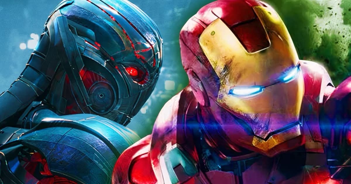 Iron Man vs Ultron confrontation