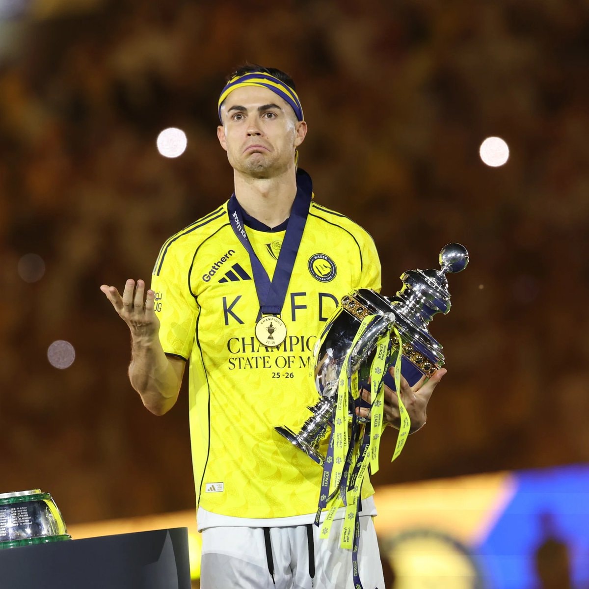 Cristiano Ronaldo Saudi Pro League trophy Cristiano Ronaldo Saudi Pro League trophy